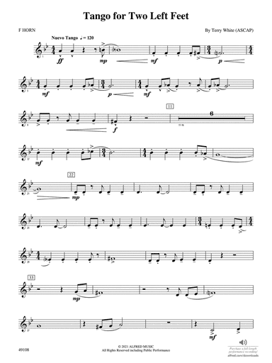 Tango for Two Left Feet: 1st F Horn