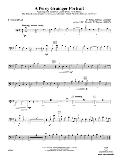 A Percy Grainger Portrait: String Bass