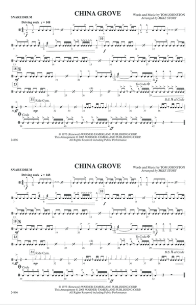 China Grove: Snare Drum