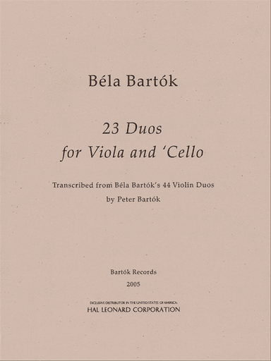 23 Duos for Viola and Cello