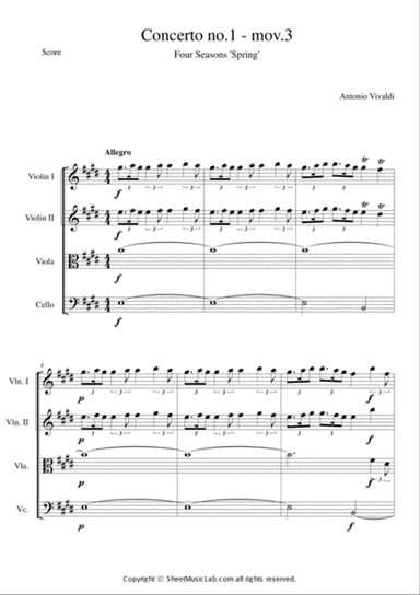 The Four Seasons - Spring 3rd Movement