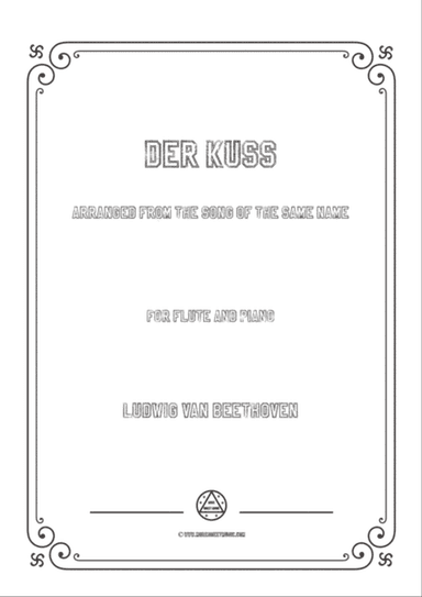Beethoven-Der Kuss,for Flute and Piano
