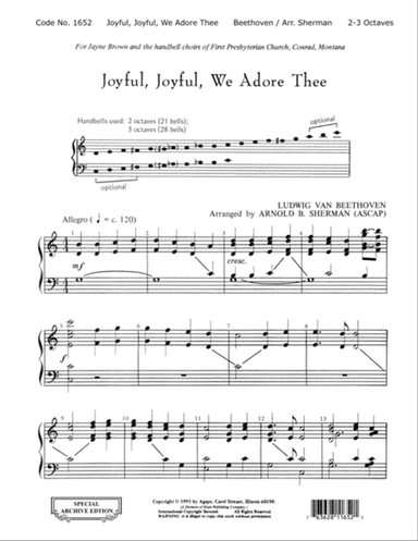 Joyful, Joyful, We Adore Thee
