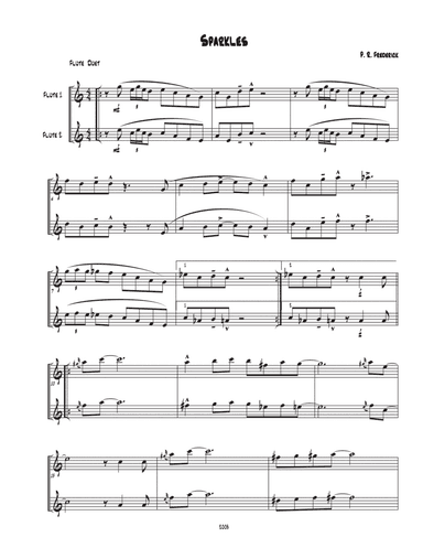 Sparkles (Flute Duet)