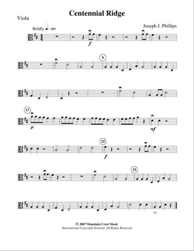 Centennial Ridge-Viola part