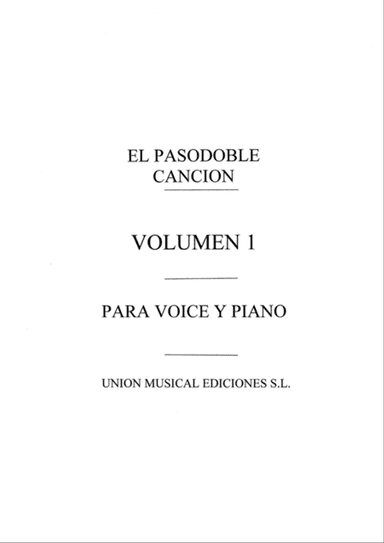 Varios El Pasodoble Cancion Pasadoble
