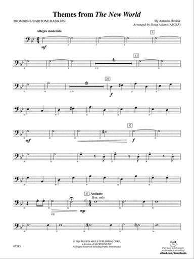 Themes from The New World: 1st Trombone