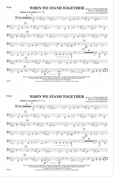 When We Stand Together: Tuba