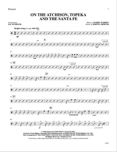 On the Atchison, Topeka and the Santa Fe: Drums