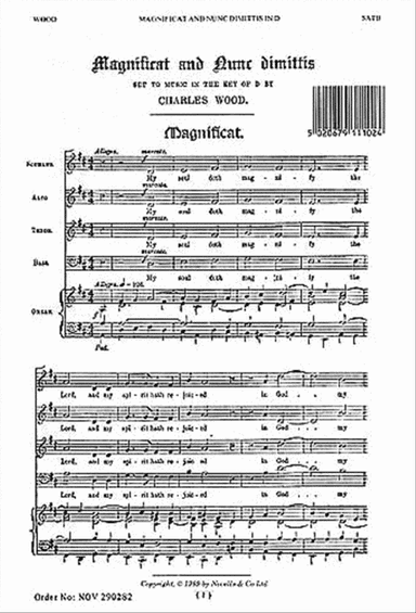 Magnificat and Nunc Dimittis in D