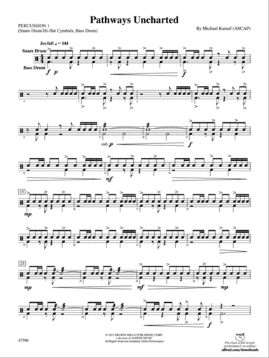 Pathways Uncharted: 1st Percussion