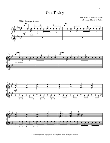 Ode To Joy (piano solo)