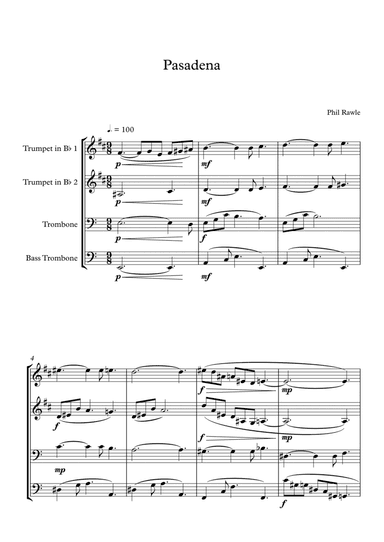 Pasadena - Brass Quartet