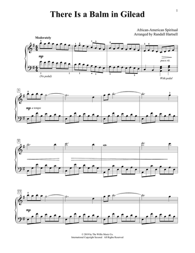 There Is A Balm In Gilead (arr. Randall Hartsell)