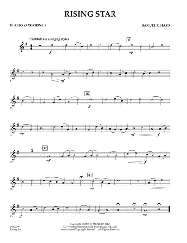 Rising Star - Alto Sax 1
