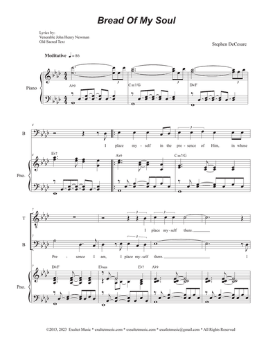 Bread Of My Soul (2-part choir - (TB)