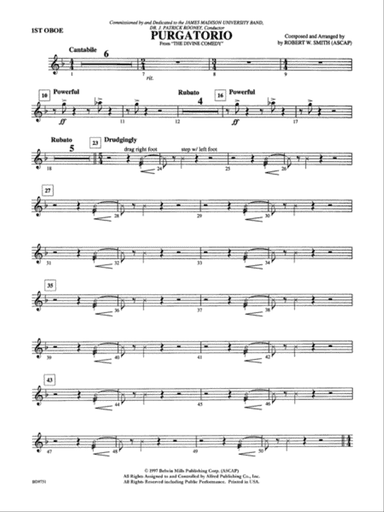 Purgatorio (from The Divine Comedy): Oboe