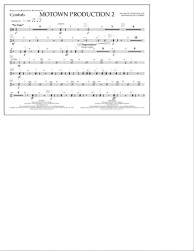 Motown Production 2 (arr. Tom Wallace) - Cymbals