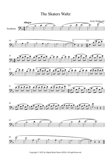 The Skaters Waltz - Emile Waldteufel (Trombone)