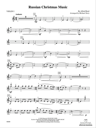 Russian Christmas Music: 1st Violin