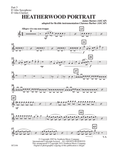 Heatherwood Portrait - Alto Sax 3