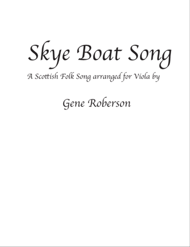 Skye Boat Song Viola Solo