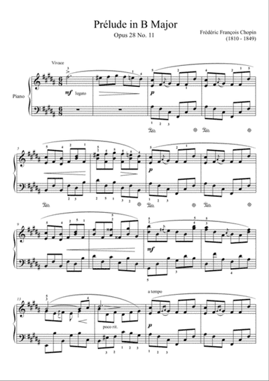Prelude Op.28, No.11