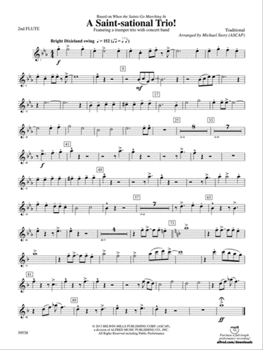 A Saint-sational Trio!: 2nd Flute