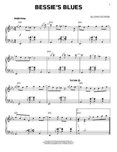 Bessie's Blues (arr. Brent Edstrom)