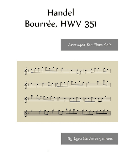 Bourrée, HWV 351 - Flute Solo