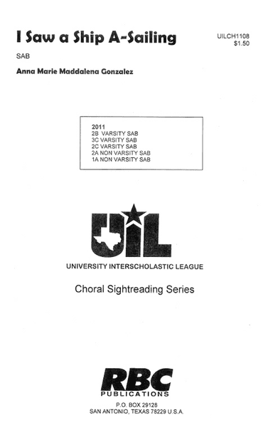 I Saw a Ship A-Sailing (SAB)