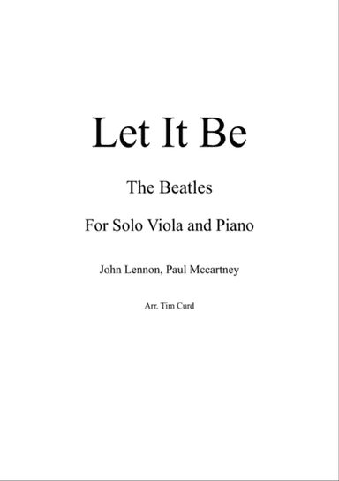 Let It Be