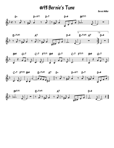 Bernie's Tune
