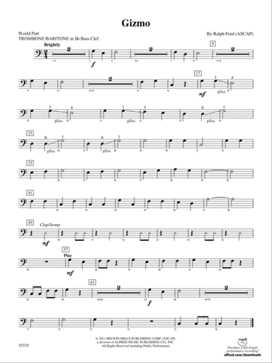 Gizmo: (wp) 1st B-flat Trombone B.C.