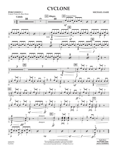 Cyclone - Percussion 1