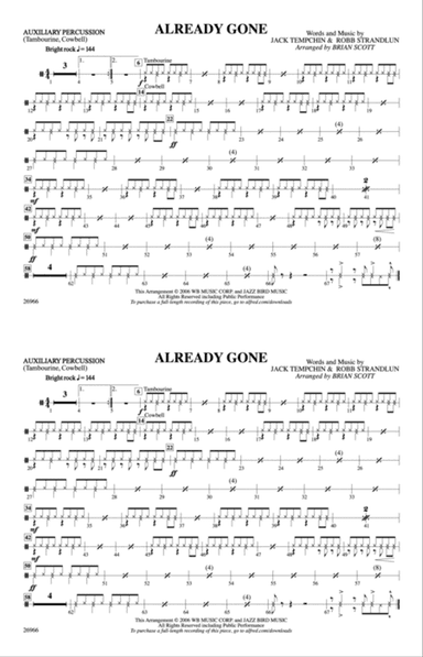 Already Gone: Auxiliary Percussion