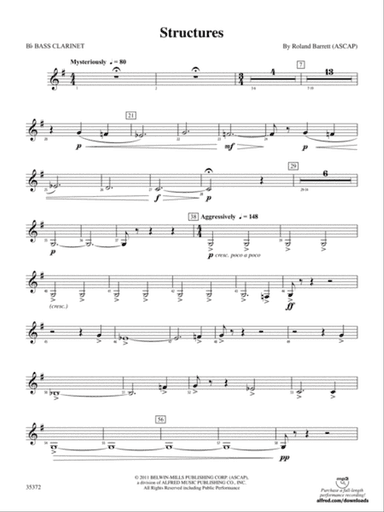 Structures: B-flat Bass Clarinet