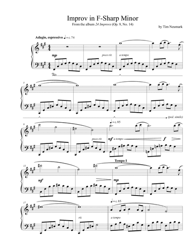 Improv in F-Sharp Minor