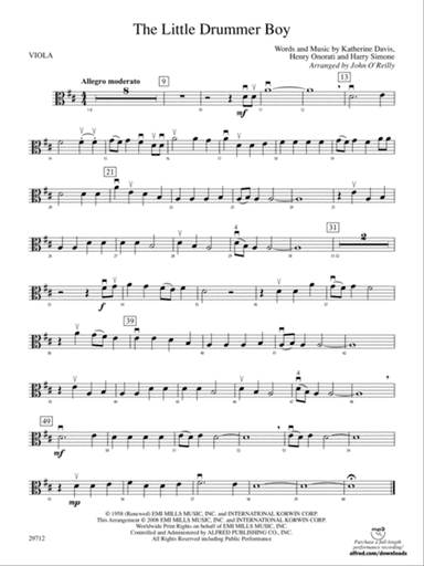 The Little Drummer Boy: Viola