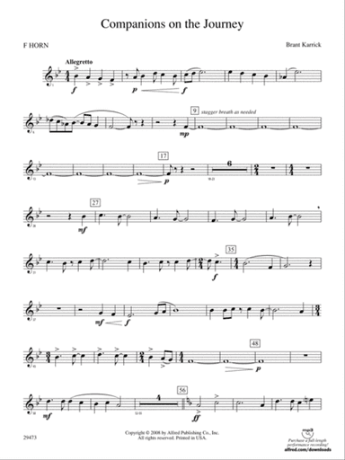 Companions on the Journey: 1st F Horn