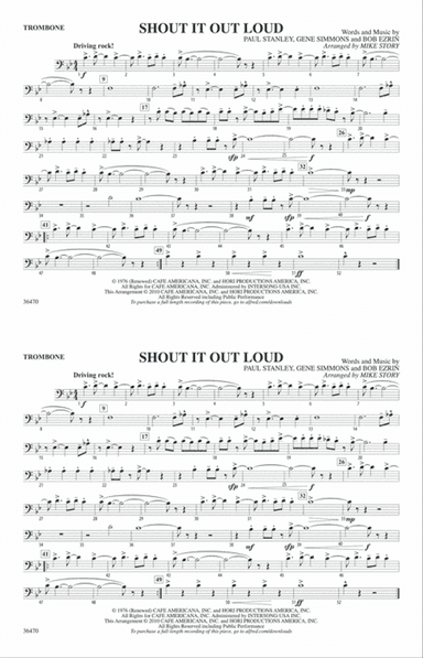 Shout It Out Loud: 1st Trombone