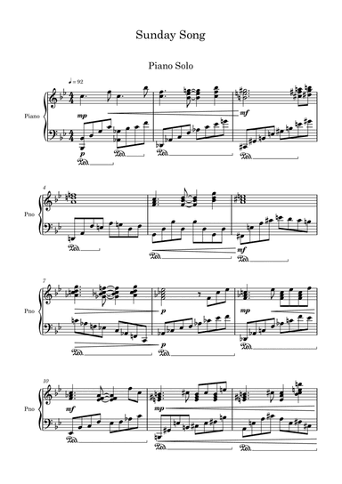 Sunday Song