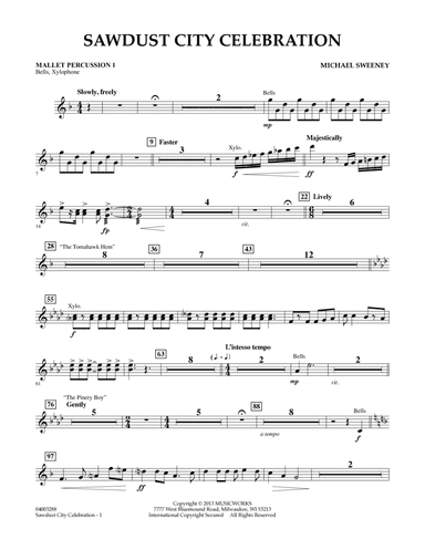 Sawdust City Celebration - Mallet Percussion 1