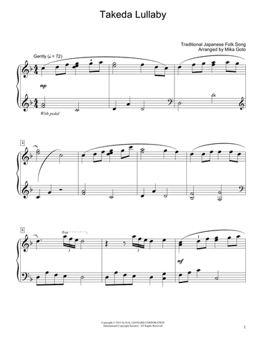 Takeda Lullaby (arr. Mika Goto)