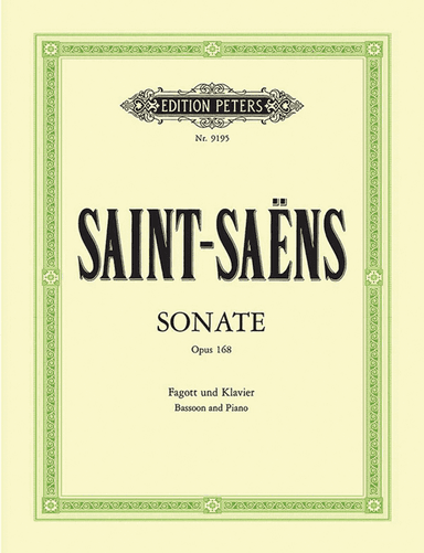 Sonata, Op. 168 - Bassoon and Piano