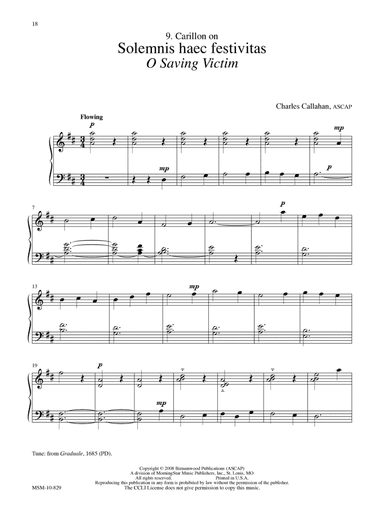 Carillon on Solemnis haec festivitas (O Saving Victim)