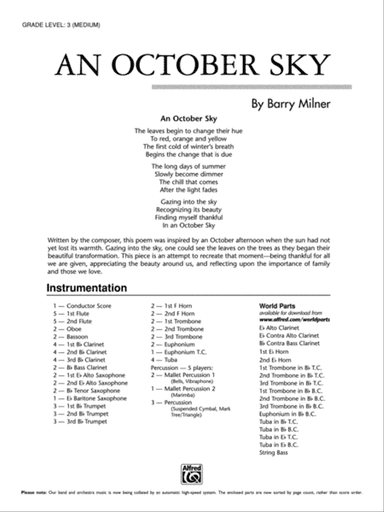 An October Sky: Score