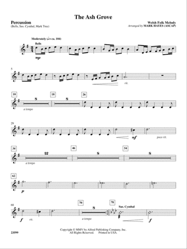 The Ash Grove: 1st Percussion