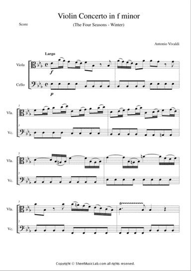 The Four Seasons - Winter 2nd Movement