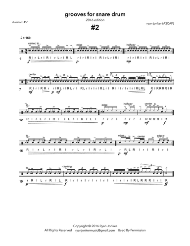 Groove #2 for Snare Drum